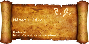Németh Jákob névjegykártya
