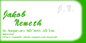 jakob nemeth business card